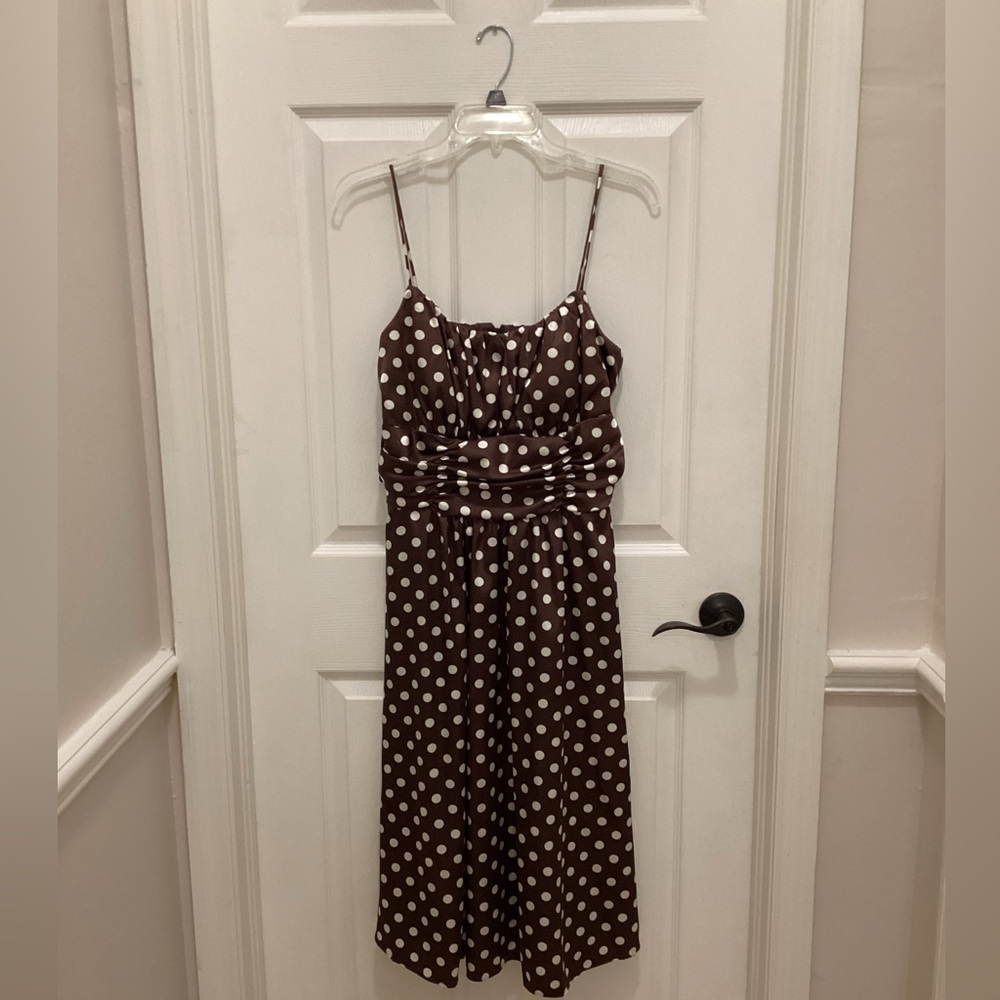 R&K Brown Polka Dot Dress